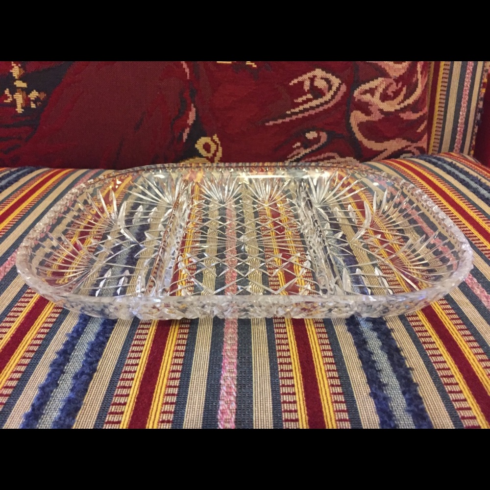 Crystal Serving platter.